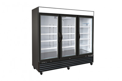 Kool-IT 3 Glass Door Freezer Merchandiser 72 Cu Ft KGF-72