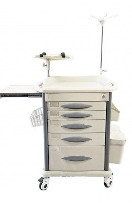 MS3C-110CR, Lite Mobile Emergency Crash Cart with Accessories
