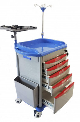 Medical Supplies & Equipment Company MS3C-500CR Crash Cart