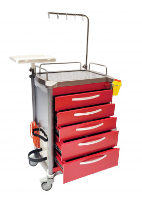 Medical Supplies & Equipment Company MS3C-600CRM  Crash Cart