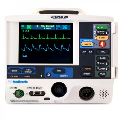 Medtronic LifePak20 w/ SpO2 w/ Paddles