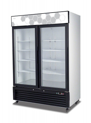 Migali C-49FM-HC Glass Door Merchandiser Freezer - 2 Hinged Door