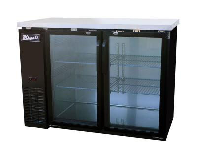 Migali C-BB48G-HC Glass Door Back Bar Refrigerator (11.8 cu ft)