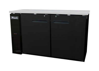 Migali C-BB60-HC Solid Door Back Bar Refrigerator (15.8 cu ft)