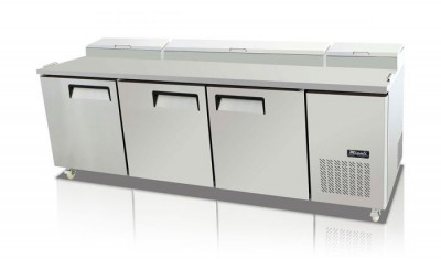Migali C-PP93-HC 3 Door Pizza Prep Table
