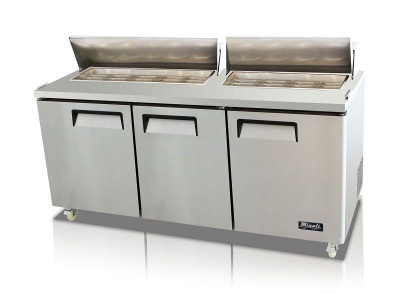 Migali C-SP72-18-HC Standard Top Sandwich Prep Table (32.8 cu ft)