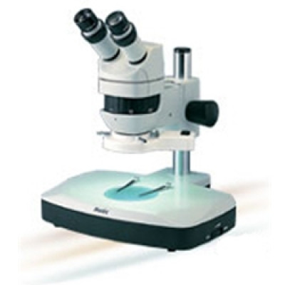 Motic K-400 Stereo Microscope on Lighted Post Stand
