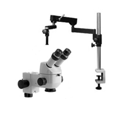 Motic K-500 Stereo Microscope on Clamping Articulated Arm
