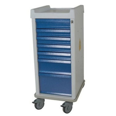 Newmatic Medical Standard 6-Drawer MRI Procedure Cart w/ Key & Lock