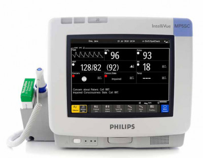 Philips MP5SC w/ NIBP SPO2 and Rolling Stand