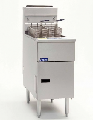 Pitco SG14R-S 50 lb. Gas Fryer | 122,000 BTU
