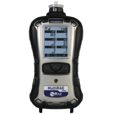 RAE Systems - MultiRAE PLUS (5-Gas) Monitor w/PID, 02, C0, H2S & LEL