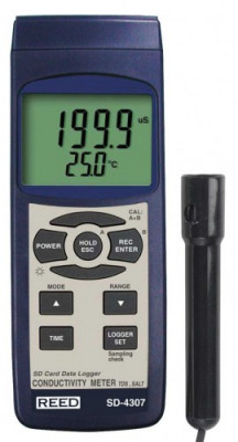REED SD-4307 SD Series Conductivity/TDS/Salinity Datalogger