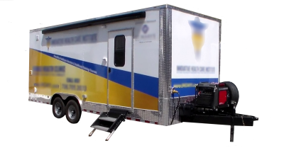 Rock Solid - 8.5' x 20' Mobile Medical Trailer - 1 Exam Room with Lobby and Restroom