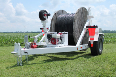Saturn 8000lb Cable Reel Trailer with Re-Winder Package