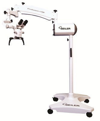 Seiler Evolution XR6 0-220 Floor Model w/ LED Illumination Dental Surgical Microscope