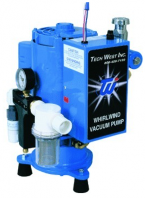 Tech West VPL3SS Whirlwind Liquid Ring Single 1.5 HP Vacuum Pump