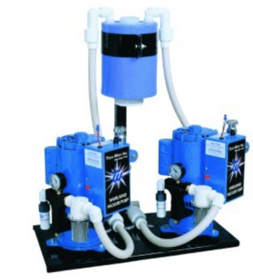 Tech West VPL8D2 Whirlwind Liquid Ring Twin Pump 4 HP Vacuum Pump