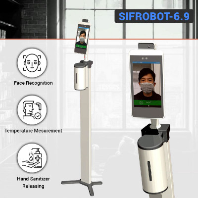 SIFSOF SIFROBOT-6.9 Temperature Measurement and Hand Sanitizer Robot
