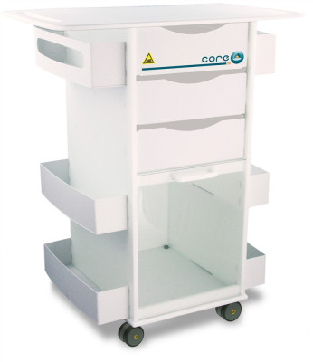TrippNT MRI Core DX Extended Top Storage Cart, Polyethylene