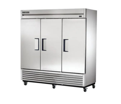 True T-72 Three-Door Reach-In Refrigerator, 72 cu. ft.