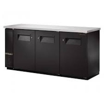 True TBB-24-72FR-HC 3-Door Food Rated Back Bar Commercial Refrigerator