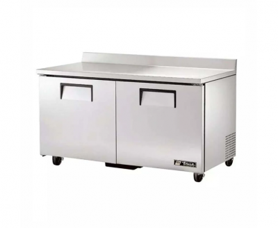 True TWT-60-HC 2-Door Worktop Refrigerator | 15.5 Cu. Ft.