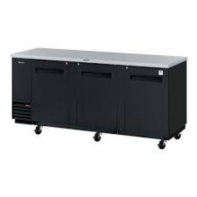 Turbo Air TBB4SB 3 Door Back Bar Commercial Refrigerator