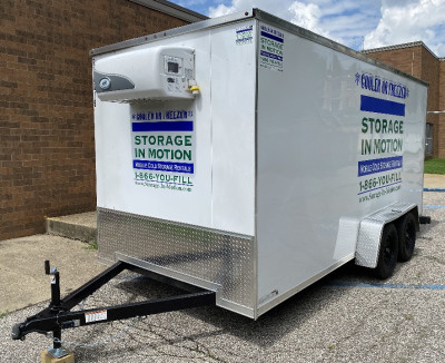 USED 7' x 16' Walk In Cold Storage Cooler or Freezer Trailer