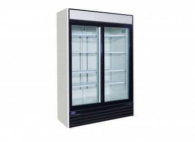 Valpro VP2R-48LHC 2-Sliding Door Glass Merchandiser Refrigerator