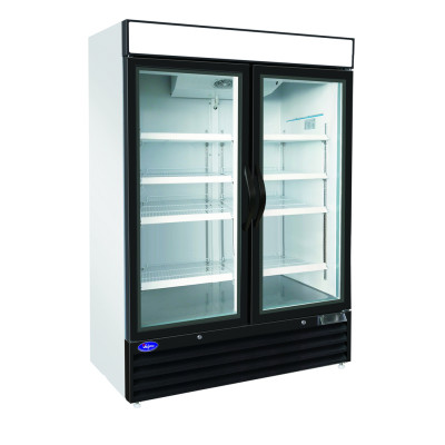 Valpro, VP2R-48HC, 2-Glass Door, Commercial Merchandiser Refrigerator, 48 cu.ft.