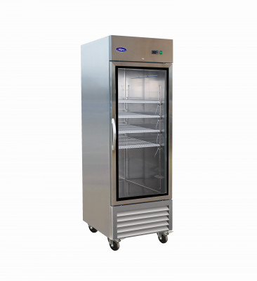 Valpro VP1RG-HC 1-Glass Door Stainless Steel Reach-In Refrigerator