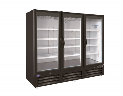 Valpro VP3F-72MDV 3-Swinging Glass Door Merchandiser Freezer