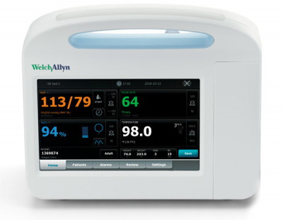 Welch Allyn 65HTPX-B Blood Pressure, SPO2, SPHB, Masimo, Suretemp Thermometry, & Printer