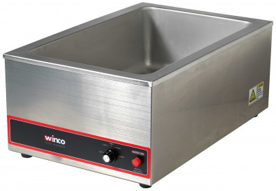 Winco FW-S500 Countertop Food Warmer w/ (1) Full Size Pan Capacity, 120v