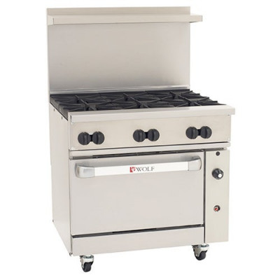 Wolf C36S-6B - Challenger XL Gas Commercial Range