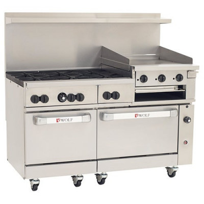Wolf Ranges C60-SS-6B-24GB-N Challenger XL Gas Commercial Range