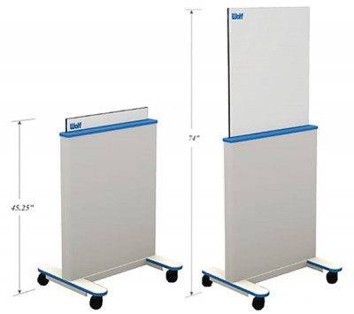 Wolf X-Ray 56610 Mobile Adjustable Height Wolf OptiClear Barrier