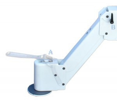 AFC INDUSTRIES WM-C-AFC78-01 LCD KEYBOARD & CPU WALL-MOUNT COMBO W/ ADJUSTABLE PIVOT POINT MONITOR ARM. Putty