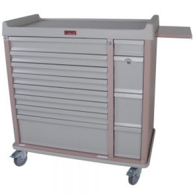 Harloff AL420Box Optimal Nine Med Box Drawer Cart W/420 Med Box Capacity 