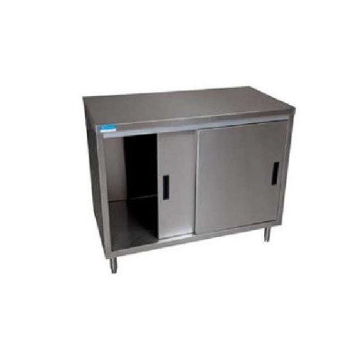 BK Resources BKDC-3072S Sliding Doors Enclosed Base Work Table | 72