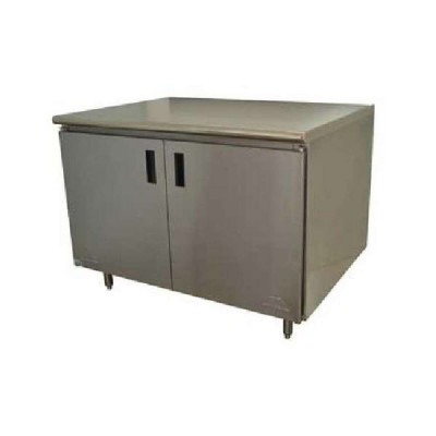 Advance Tabco HB-SS-245 Hinged Doors Enclosed Base Work Table | 60