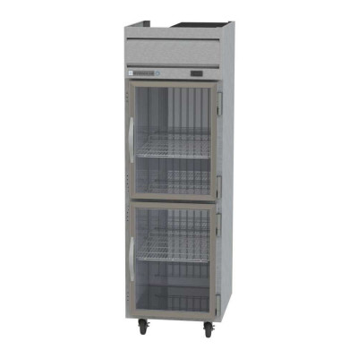 Beverage-Air Horizon HF1-1HG 2 Half Glass Door Top Mount Reach-In Freezer | 21.06 Cu. Ft.