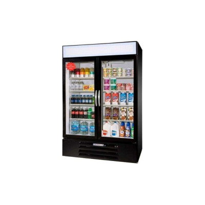 Beverage-Air MMR49-1-W-LED 2 Swing Glass Door Merchandiser Refrigerator | 46 Cu. Ft.