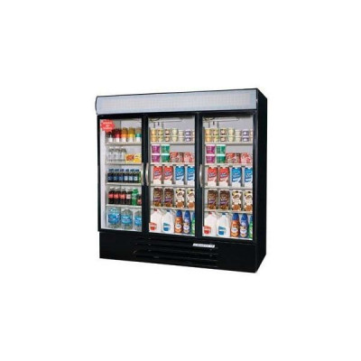 Beverage-Air MMR72-1-W-LED 3 Swing Glass Door Merchandiser Refrigerator | 68 Cu. Ft.