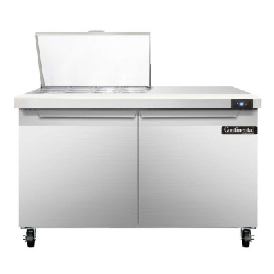 Continental SW48-12M, Refrigerated Counter, Mega Top Sandwich / Salad Unit