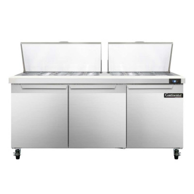 Continental SW72-27M, Refrigerated Counter, Mega Top Sandwich / Salad Unit