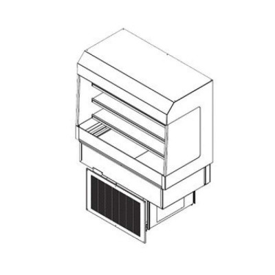 Delfield  ASM-36, Display Case, Refrigerated, Drop In
