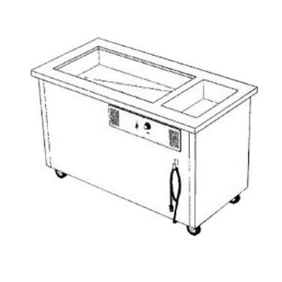Delfield  SHC-50-NU, Serving Counter, Hot & Cold