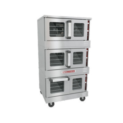 Southbend TVGS32SC Triple Deck Gas Convection Oven | 156,000 BTU
